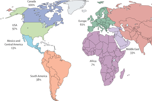 Map of world