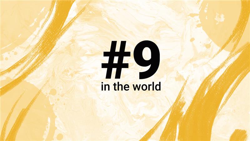 Number 9 in the world